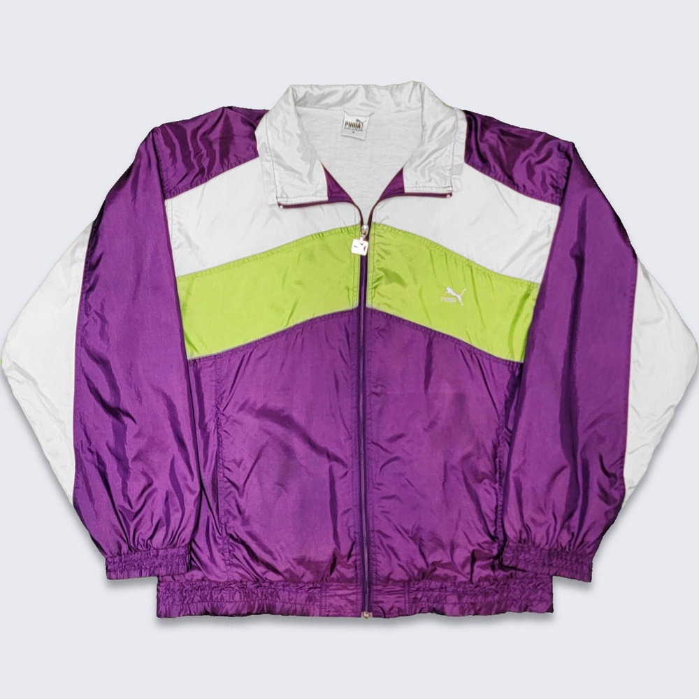 Puma Vintage 90s Purple Windbreaker Jacket